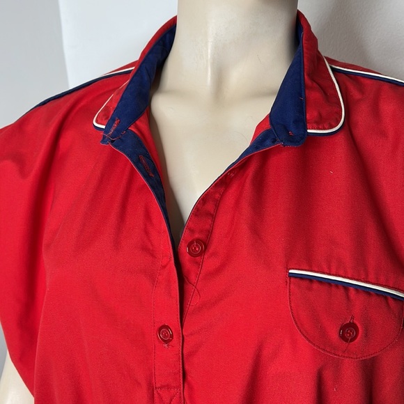 Vintage 70s Nautical Style Day Dress - Picture 13 of 16